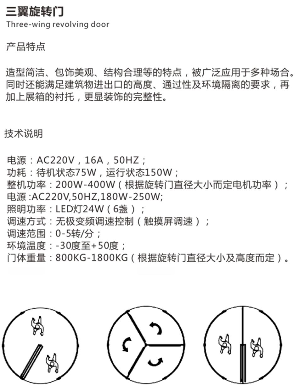 兩翼、三翼、四翼旋轉門：青島恒達自動門(圖4)